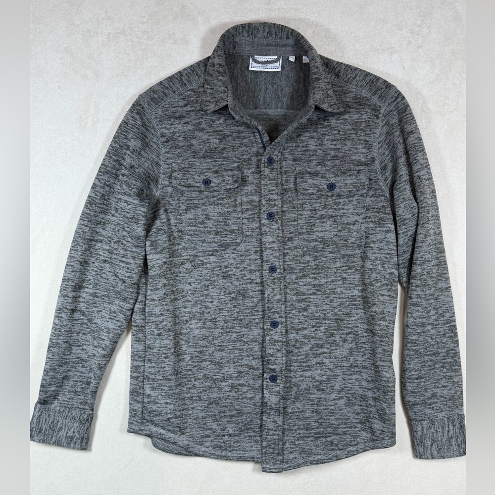 Southern Tide Size Small Men’s Super Soft Charcoal Button-Up Shirt Jacket